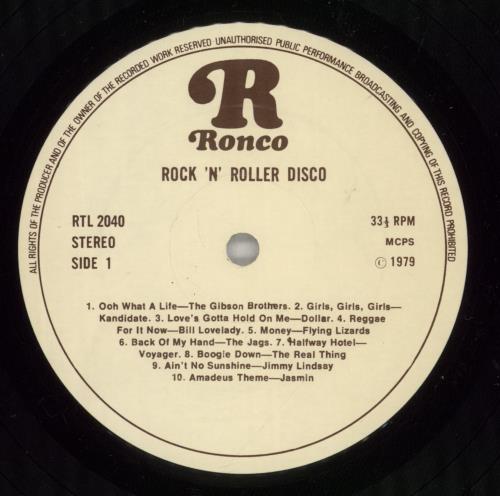Various-Pop Rock 'N Roller Disco UK vinyl LP album (LP